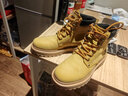 马克华菲马丁靴男士冬季男鞋2025新款大黄靴加绒棉鞋工装雪地靴子 姜黄 41 实拍图