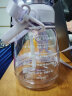 希乐大肚杯塑料杯大容量水杯男女儿童学生可爱背带tritan材质杯子1.1L 实拍图