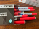 白雪（snowhite） 直液式走珠笔针管型学生黑色中性笔签字笔考试碳素水笔水性笔 黑色12支（加粗1.0）子弹头 实拍图