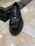 沙驰男鞋 轻便商务休闲鞋柔韧舒适手抓纹胎牛皮时尚休闲鞋 商场同款 黑色（752442279Z-1） 39 欧码（国码40） 实拍图