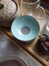 心去處汝窑茶漏茶滤全瓷一体茶叶过滤网加公道杯陶瓷滤茶器茶隔茶具配件 圆形茶漏套组【天青陶孔】 实拍图