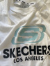 斯凯奇（Skechers）夏季新款t恤女情侣款透气宽松纯棉圆领运动短袖男女同款半袖ins 亮白色 版型偏大 XL 180/96A 实拍图