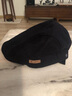 7PM帽子男秋冬鸭舌帽男加厚前进帽韩版男士帽子贝雷帽中老年人爸爸帽 藏青色(56-58cm可调节) 实拍图