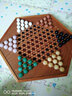 御圣 跳棋玻璃珠跳跳棋木质跳棋盘早教启蒙亲子益智游戏桌游儿童礼物 特大号六角型跳棋【宝石珠套装】 实拍图