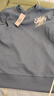 真维斯（Jeanswest）男士卫衣潮牌宽松套头加绒无帽打底衫男大码秋冬季重磅圆领外套男 雾霾蓝#ZS蓝绿笔刷前 XL 【优质好棉,柔软亲肤】 实拍图