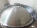 欧德罗食品级304不锈钢18/10不锈钢锅盖32/34/36cm一体成型带汽孔锅盖 36cm带汽孔钢盖 实拍图