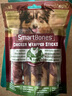 SMARTBONES狗零食磨牙棒洁齿骨 鸡肉干缠鸡肉卷棒【中大犬】5支装 125g 实拍图