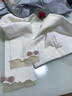 贝瑞加（Babyprints）儿童打底裤宝宝棉质裤子女孩甜美外穿长裤春秋百搭底裤 白色120 实拍图