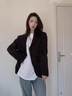 品彩（PinCai）长袖T恤女经典宽松打底衫女设计感小众洋气上衣内搭 P12KE1855 实拍图