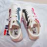 FILA FUSION斐乐女鞋帆布鞋女 低帮板鞋POP轻质帆布鞋休闲运动鞋女 奶白/烧砖红-GF 38.5 实拍图