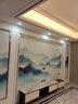 迅典国画山水画鸿运当头挂画客厅装饰画办公室字画风水画沙发背景墙画 H款【旭日东升】 【推荐】实木带框203*83CM(有机玻璃） 实拍图