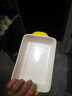 yomerto悠米兔 陶瓷烤盘芝士焗饭盘 烘焙家用方形烤盘（粉+黄）2只装 实拍图