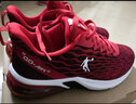 乔丹男鞋运动鞋秋冬密网防风减震耐磨气垫跑鞋鞋子轻便跑步鞋 极光红黑色 42 实拍图