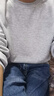 GENIOLAMODE森马集团卫衣男日系纯色休闲圆领套头上衣宽松舒适百搭长袖 实拍图