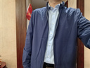 雅戈尔（YOUNGOR）风衣男双翻领长款棉风衣聚酯纤维不易皱保型弹性耐穿 VYCF429949FAA藏青 L 175/96A 实拍图