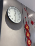 天王星凸玻璃面挂钟客厅卧室家用钟表简约大数字免打孔石英钟时钟36cm 实拍图