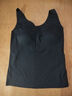 红豆（hongdou）背心女夏季冰丝无痕带胸垫打底内衣女运动透气背心 魅惑黑165 实拍图