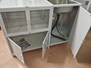 坚唯厨房柜子洗碗水槽柜简易组装经济型铝合金碗柜出租房不锈钢灶台柜 5门右盆带碗架长108宽40高80cm 实拍图