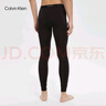 Calvin Klein内衣秋冬男士休闲简约提花腰边ck轻盈柔滑舒适打底保暖长裤秋裤 UB1-下装-月夜黑 L 实拍图