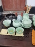唐丰 整套功夫茶具套装家用茶盘一体茶台茶海茶杯盖碗电热磁炉四合一 双龙戏珠茶盘+熊猫茶具 14头 实拍图