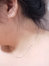 老银匠银项链无吊坠s925银项链女素链简约裸链简约女士百搭时尚银锁骨链 925银蛇骨链45cm/含证书 实拍图