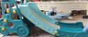 亲贝淘（QINBEITAO）宝宝滑滑梯儿童加长加厚滑梯室内家用小型玩具滑梯幼儿园游乐场 卡通车绿（篮球框+感应音乐） 实拍图