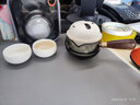 南山先生 功夫茶具中式便携防烫泡茶壶一壶二杯旅行茶具礼盒装熊猫快客杯 熊猫侧把旅行茶具_禅风白 实拍图