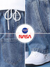 NASA GOOD牛仔裤男四季韩版宽松直筒男裤港风休闲长裤子男 浅蓝色 L 实拍图
