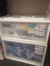 TENMA日本天马收纳箱桌面透明抽屉收纳盒组合抽屉式收纳柜储物整理箱柜 45正方D米白(45*45*30cm) 国产 实拍图