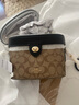 COACH蔻驰女包奢侈品大牌轻奢女士小号单肩手提包盒子包 【保税仓】78277IMCBI卡其配黑 实拍图