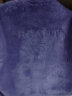 COCOBELLA质感丰盈环保皮草毛绒时尚马甲激光雕花短外套WS506 紫色 L 晒单实拍图