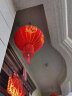 缔卡2025新年大红灯笼一对过年大门口宫灯阳台挂饰过新年户外装饰吊灯 高档款-100#家和富贵-2个装 实拍图