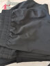 乔丹运动裤男裤休闲裤子男夏季透气速干拉链跑步束脚裤 黑色-6239-轻薄速干 -拉链口袋 S 实拍图