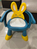 雅亲（YAQIN）宝宝椅多功能儿童椅婴儿简易可升降便携式叫叫椅幼儿宝宝靠背椅 扶手款+蓝色+高矮可调+不含餐盘 实拍图