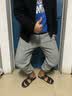 轩莱雅牛仔外套男春夏季宽松休闲夹克复古工装夹克男装百搭牛仔外上衣男 黑色 4XL 实拍图
