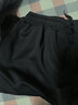 汐嘻夏季冰丝短袖短裤套装大码五分裤套装男休闲超薄网眼透气运动 【套装】白色+黑色短裤 5XL码建议165-190斤穿 实拍图