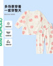 迷你木木屋儿童睡衣春夏男童女童薄家居服套装宝宝夏天薄款服装 水蜜桃 120 实拍图