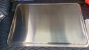 翡畅 304不锈钢方盘加厚深托盘长方形餐盘饺子烧烤蒸饭盘菜盘蒸饭柜 浅盘59.5cmX39.5cmX2cm 实拍图