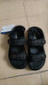 回力（Warrior）回力凉鞋女款新款夏季小香风平底沙滩拖鞋运动休闲女鞋夏天 黑色 37 实拍图