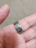 罗泰老银匠990足银祥云戒指男单身潮人个性男士足银刻字个性指环 大款（18号-32号） 实拍图