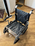 亿佰康 轮椅折叠老人轻便便携手动轮椅车残疾人手推轮椅老年人儿童旅行轮椅免充气实心胎轮椅带手刹 16轮椅经典黑色 实拍图