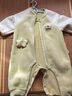 巴拉巴拉童装宝宝连体衣新生儿哈衣包屁衣冬装加绒加厚萌男童女童婴童衣服 黄绿41122 73cm 实拍图