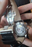 罗宾尼（LOBINNI）手表男全自动机械表男纤薄商务休闲皮带防水瑞士风格腕表12026 银壳黑面黑皮 | 超薄机芯 晒单实拍图