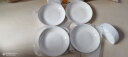特价4只菜盘家用陶瓷菜盘菜碟子水果盘圆形盘子餐具可微波 纯白4个7英寸盘子 晒单实拍图