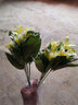 花艺赫家饰仿真花百合高枝装饰花假花绢花客厅摆设餐桌高档花艺干花花束摆件 40cm7头黄色绢布百合花【5支】 实拍图
