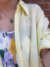 茵曼【明星同款】莱赛尔开衫休闲衬衫2024年夏女装高级感洋气外搭上衣 经典款-鹅黄色 XL 实拍图