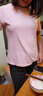 班尼路短袖t恤女装纯棉夏季新款宽松小个子女生上衣服潮流短款半袖打底 粉-纯色 【100%棉】 M 实拍图