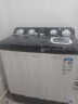 申花（SHENHUA）9.2KG 双缸双桶洗衣机半自动大容量家用商脱水甩干机 强劲动力洗大件XPB92-8168S 黑 实拍图
