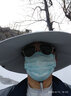 里普翎防晒帽男夏季户外遮阳帽子男士防紫外线太阳帽钓鱼帽登山渔夫帽 超大沿浅灰色 56-61CM均码可调节 实拍图