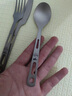 铠斯（KEITH）钛筷子餐勺套装纯钛勺子餐叉便携户外筷勺餐盒便携轻质纯钛餐具 19cm空心方筷+刀叉勺3件套 实拍图